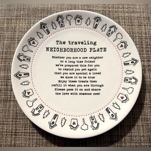 Stoneware 10” DEI The Traveling Neighborhood Plate